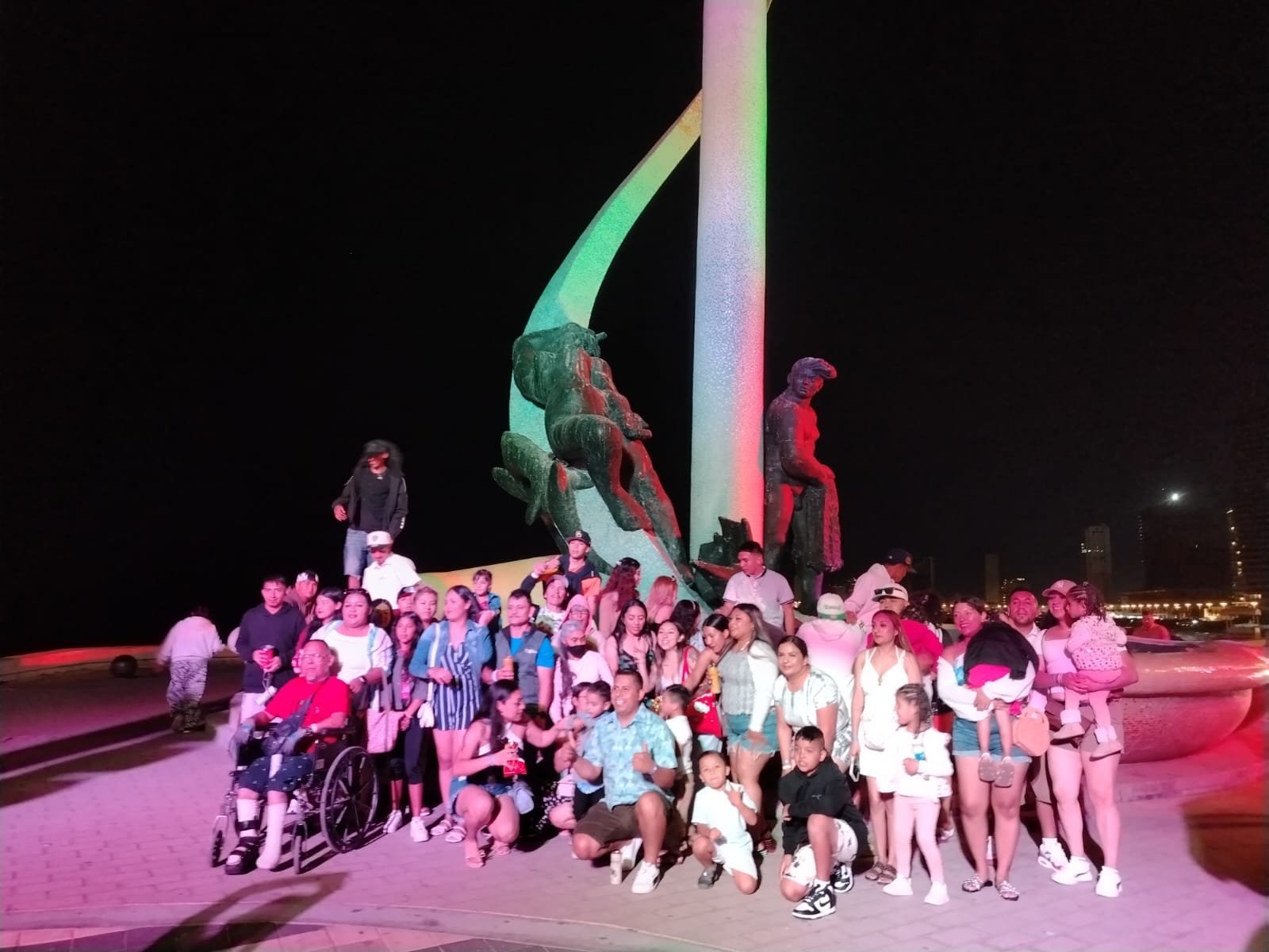 Malecón de Mazatlán al atardecer